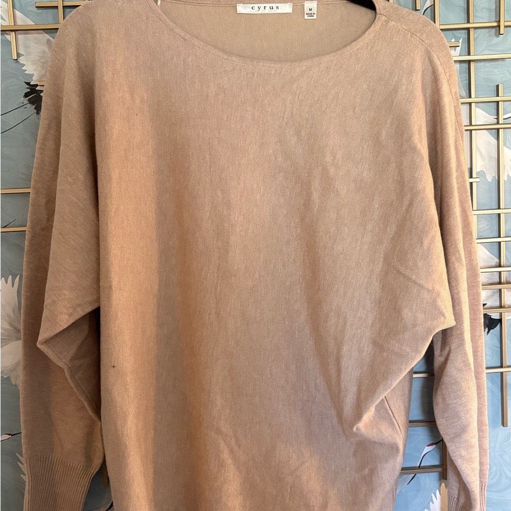 Cyrus Sculpted Dolman Knit- Oatmeal Cookie